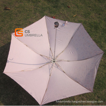 3 Folding Manual Open Print Fabric Umbrella (YSF3073)